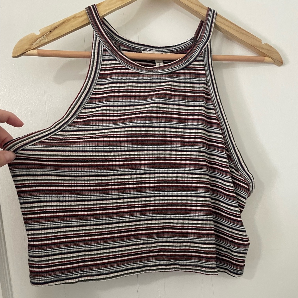 4/$20! Express Striped Crop Top